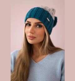 Снимка на marka niezdefiniowana Cap with fleece Paris K212 gray+marine