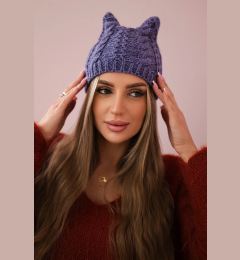 Снимка на marka niezdefiniowana Cap with fleece Rabbid K237 light purple