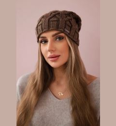Снимка на marka niezdefiniowana Cap with fleece Sonia K201 brown
