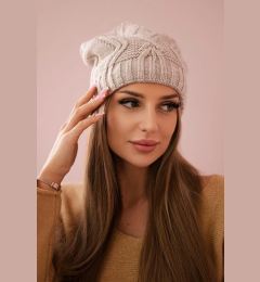 Снимка на marka niezdefiniowana Cap with fleece Sylwia K244 light beige