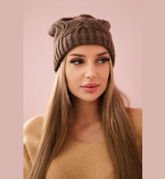 Снимка на marka niezdefiniowana Cap with fleece Sylwia K244 mocca