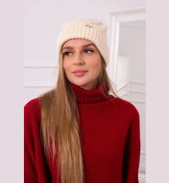 Снимка на marka niezdefiniowana Cap with fleece Wanda K281 ecru