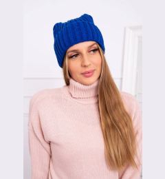 Снимка на marka niezdefiniowana Cap with turn up Magda K293 mauve blue