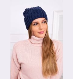 Снимка на marka niezdefiniowana Cap with turn up Magda K293 navy blue