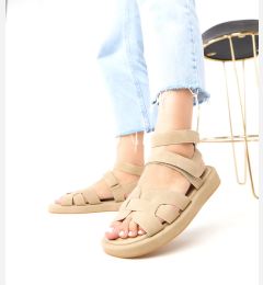 Снимка на marka niezdefiniowana Dark Beige Ankle Strap Sandals Maimuna