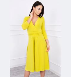 Снимка на marka niezdefiniowana Dress with cut-off under the bust kiwi