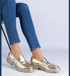 Снимка на marka niezdefiniowana Gold classic oxford shoes with tassels Esitta