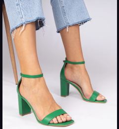 Снимка на marka niezdefiniowana Green block heel sandals Kasedi