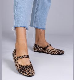 Снимка на marka niezdefiniowana Leopard ballerinas with studs and buckle Salos