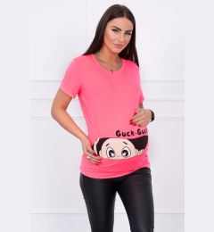 Снимка на marka niezdefiniowana Maternity blouse Guck pink neon
