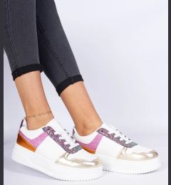 Снимка на marka niezdefiniowana Multicolor women's sneakers with a thick sole Dolla