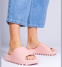 Снимка на marka niezdefiniowana Pink rubber women's slides Serrano
