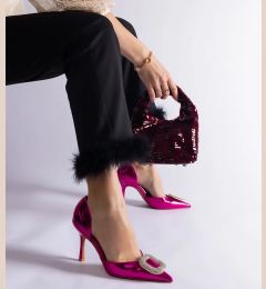 Снимка на marka niezdefiniowana Pink stilettos adorned with rhinestones Coluga