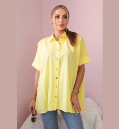 Снимка на marka niezdefiniowana Short-sleeved cotton shirt yellow