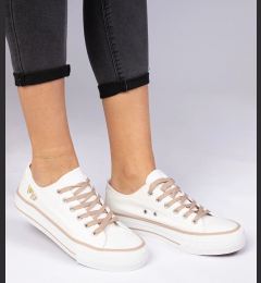 Снимка на marka niezdefiniowana White-brown classic women's sneakers Ellana
