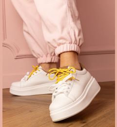 Снимка на marka niezdefiniowana White-brown platform sports sneakers Kler