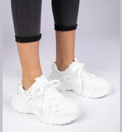 Снимка на marka niezdefiniowana White chunky sole sneakers Telda