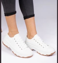 Снимка на marka niezdefiniowana White classic high-soled sneakers Salsana