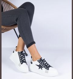 Снимка на marka niezdefiniowana White sneakers decorated with a glitter star Moransa