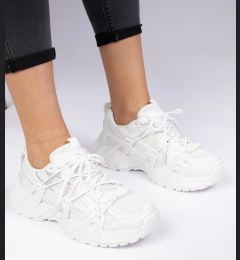 Снимка на marka niezdefiniowana White stylish sneakers on a chunky sole Lukaro