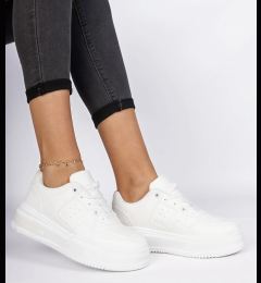 Снимка на marka niezdefiniowana White women's sneakers with a thick sole Rossio