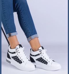 Снимка на marka niezdefiniowana White women's sports sneakers with hidden wedge Violinso