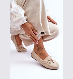 Снимка на marka niezdefiniowana Дамски велурени мокасини Beige Si Passione