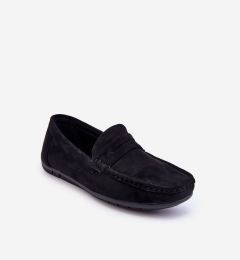 Снимка на marka niezdefiniowana Мъжки велурени мокасини Black Wesley