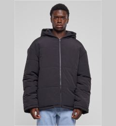 Снимка на Men's Block Puffer Hooded Jacket Black