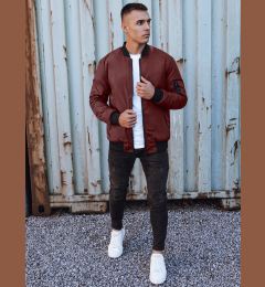 Снимка на Men's bomber jacket burgundy Dstreet