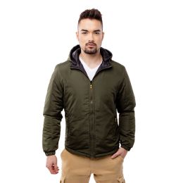 Снимка на Men's double-sided jacket GLANO - khaki