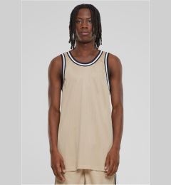 Снимка на Men's Fishnet Tank Top - Beige