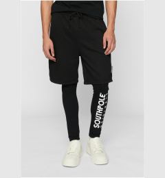 Снимка на Men's fleece shorts with leggings black