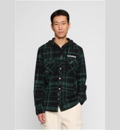 Снимка на Men's hooded shirt Iron Maiden Checkshirt Eddy black/green