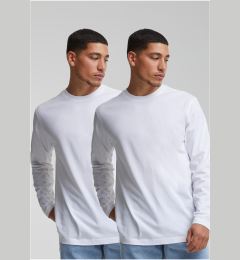 Снимка на Men's long-sleeved T-shirt Basic 2-Pack white+white