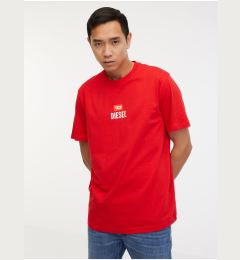 Снимка на Men's Red T-Shirt Diesel T-Just - Men's