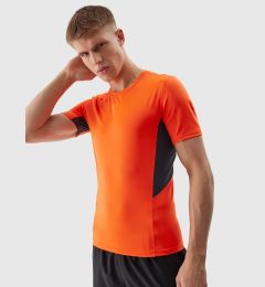 Снимка на Men's Sports T-Shirt Slim Made of 4F Recycled Materials - Orange