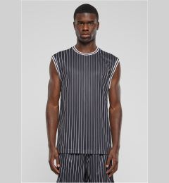 Снимка на Men's Striped Mesh tank top white/black