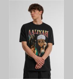 Снимка на Men's T-shirt Aaliyah Retro Oversize black