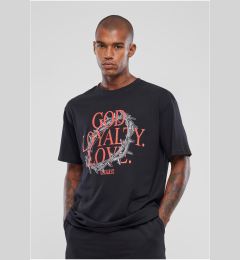 Снимка на Men's T-shirt God Loyalty Love Oversize Black