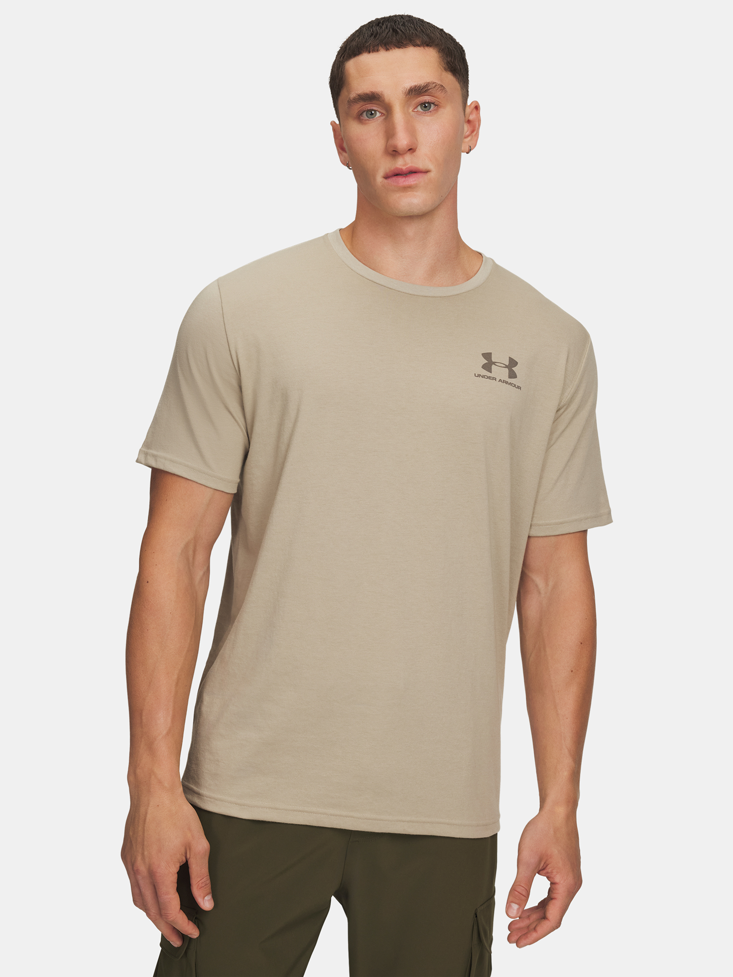 Снимка на Men's T-shirt Under Armour UA M SPORTSTYLE LC SS-BRN - Men's