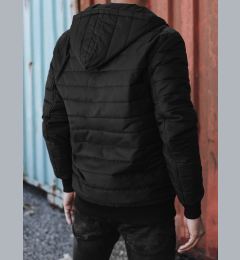 Снимка на Men's transitional quilted jacket with hood black Dstreet