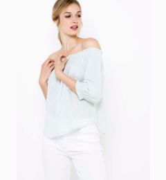 Снимка на Menthol Striped Blouse CAMAIEU - Women