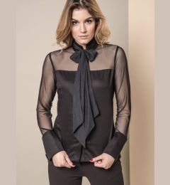 Снимка на MISS CITY SHIRT WITH TULLE SLEEVES BLACK