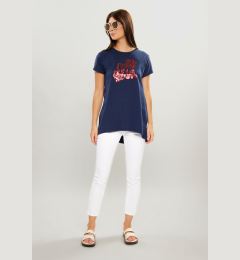 Снимка на MONNARI Woman's T-Shirts Ladies' T-Shirt With Longer Back Navy Blue