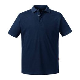 Снимка на Navy blue men's polo shirt Pure Organic Russell