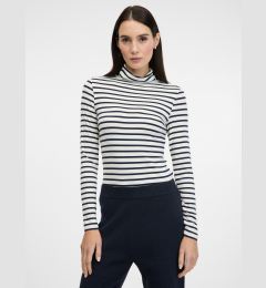 Снимка на Navy Blue Women's Striped Long Sleeve T-Shirt ORSAY - Women's