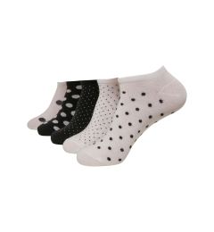 Снимка на No Show Socks Dots 5-Pack White/Black