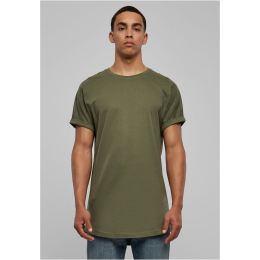 Снимка на Olive T-shirt with a long shape