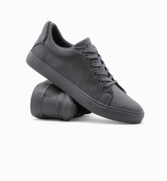 Снимка на Ombre Casual one-color men's sneakers with combined materials - gray
